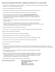 Form OES-1 Application for Oklahoma Ui Tax Account Number - Oklahoma, Page 2
