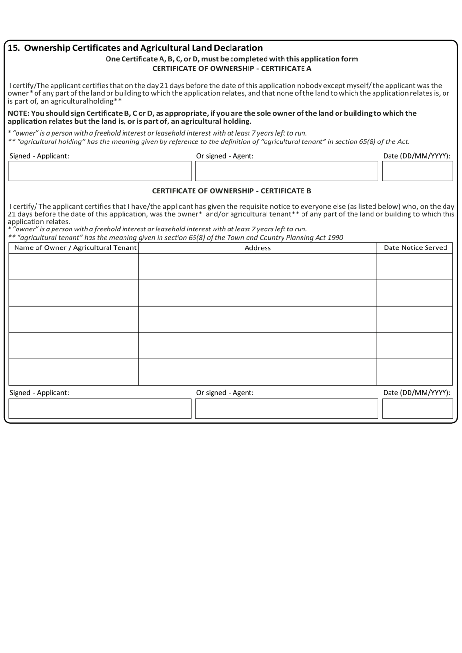 Application for Outline Planning Permission With All Matters Reserved - United Kingdom, Page 9