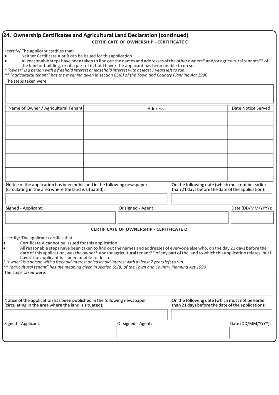 Application for Outline Planning Permission With Some Matters Reserved - United Kingdom, Page 12