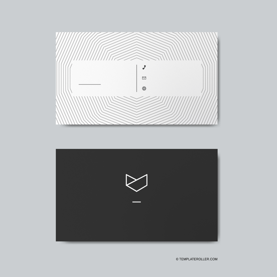 Minimalist Business Card Template, Page 1