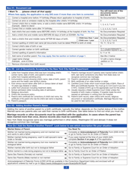 Form VR172 Correcting a Birth Certificate - New York City, Page 2
