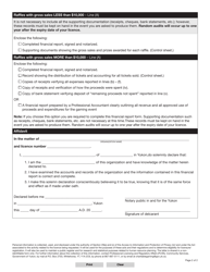 Form YG5339 Raffle Financial Report - Yukon, Canada, Page 2