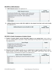 Form 032-04-0092-00-ENG Virginia Worksheet for Assessing and Negotiating Adoption Assistance - Virginia, Page 2