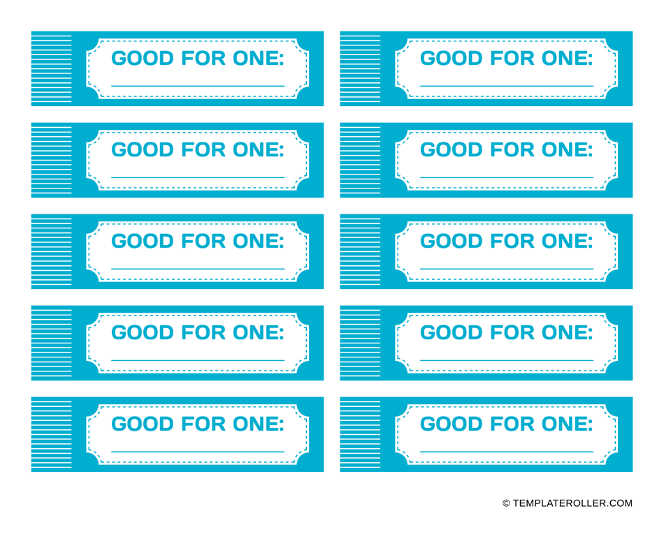 Blank Coupon Template, Page 1