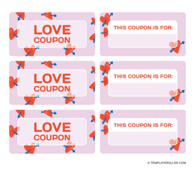 Document preview: Love Coupon Template