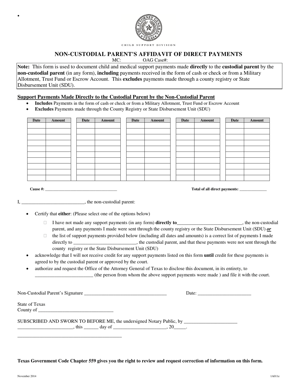 Form 1A011E Fill Out, Sign Online and Download Printable PDF, Texas