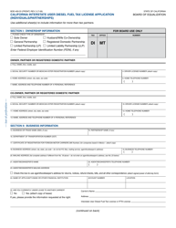 Form BOE-400-DI California Interstate User Diesel Fuel Tax License Application (Individuals/Partnerships) - California, Page 5