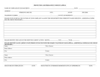 Form DPP-154 Protection and Permanency Service Appeal - Kentucky, Page 2
