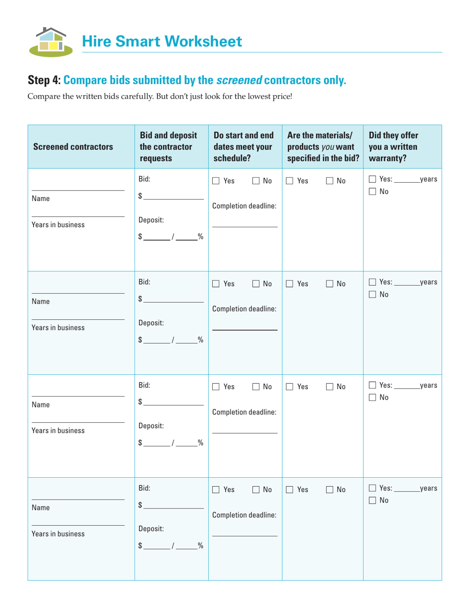 Form F625-111-000 Hire Smart Worksheet - Washington, Page 3