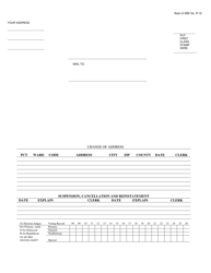 Form SBE R-19 Illinois Voter Registration Application - Illinois, Page 2