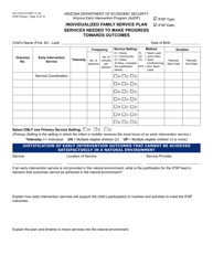 Form GCI-1021A Individualized Family Service Plan - Packet - Arizona, Page 16