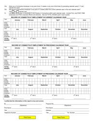 Form UC-1NP Employer Status Report for Unemployment Compensation - Connecticut, Page 2