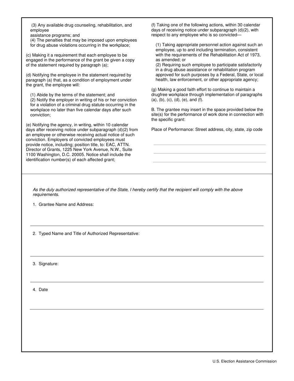 Certifications Regarding Lobbying; Debarment, Suspension And Other ...