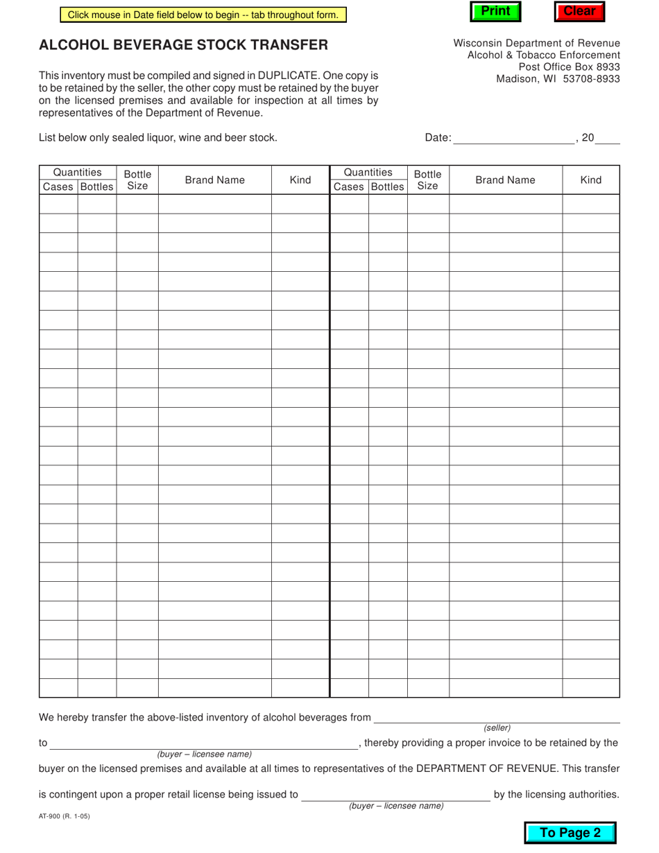 Form AT-900 - Fill Out, Sign Online and Download Fillable PDF ...