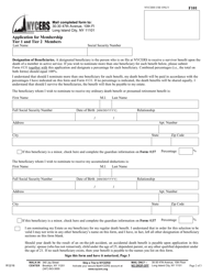 Form F101 Application for Membership - Tier 1 and 2 Members - New York City, Page 2