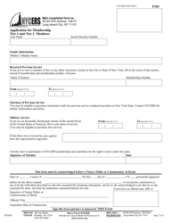 Form F101 Application for Membership - Tier 1 and 2 Members - New York City, Page 3