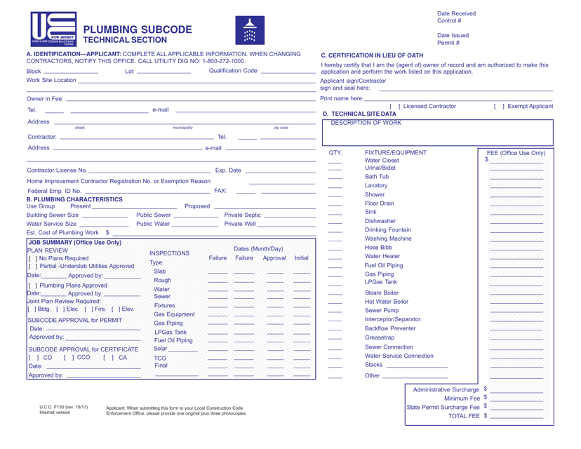 UCC Form F130  Printable Pdf