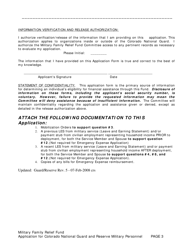 Application for the Military Family Relief Fund - Colorado, Page 3