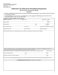 Form DR0137C Sales/Use Tax Refund for Broadband Equipment - Colorado, Page 3