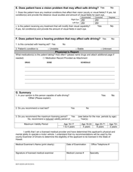 Form DOT-H2058 Medical Report - Hawaii, Page 4