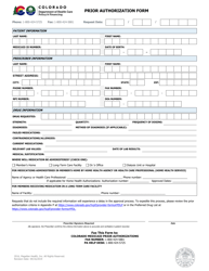 Document preview: Pharmacy Prior Authorization Form - Colorado