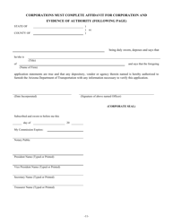 Application for Contractor Prequalification - Arizona, Page 13