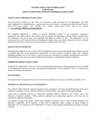 Application for Contractor Prequalification - Arizona, Page 3