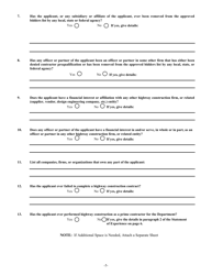 Application for Contractor Prequalification - Arizona, Page 7
