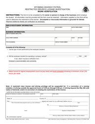 Form FSDL-708 Wyoming Restricted Class Driver License Application - Wyoming, Page 4