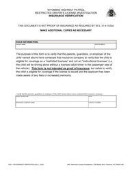 Form FSDL-708 Wyoming Restricted Class Driver License Application - Wyoming, Page 6
