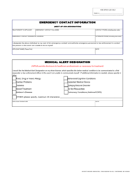 Form FSCDL-705 Wyoming Commercial Driver License Application - Wyoming, Page 2