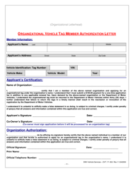 Form OVT-P-002 Organizational Vehicle Tag Membership Application - Washington, D.C., Page 11
