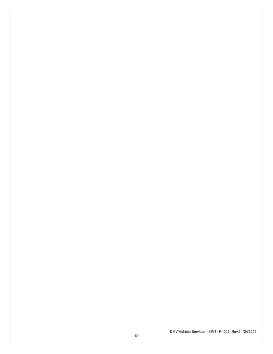 Form OVT-P-002 Organizational Vehicle Tag Membership Application - Washington, D.C., Page 12