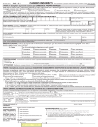 Form MV-232I Address Change - New York (Italian), Page 2