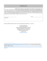 Commercial Roster Application - Nassau County, New York, Page 5