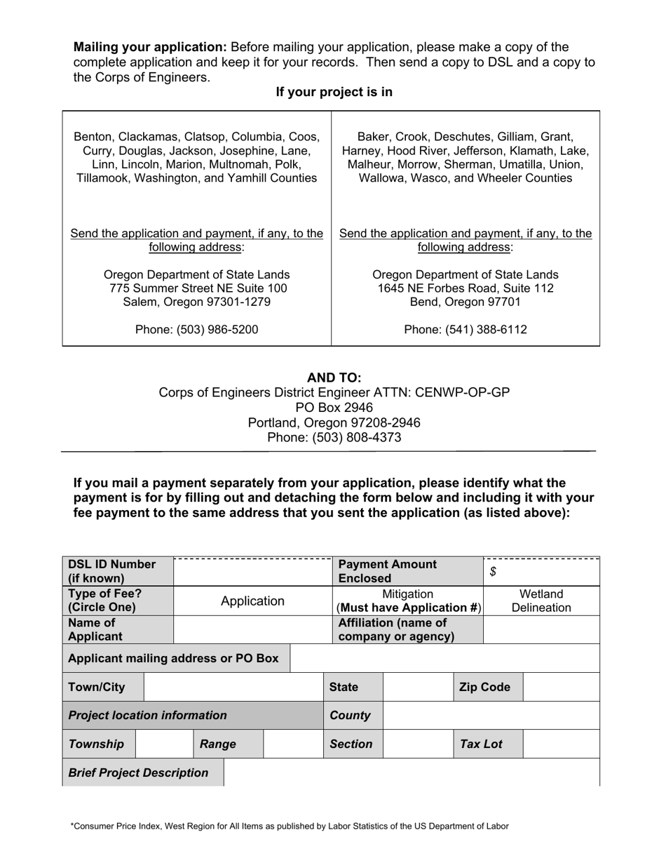 Removal-Fill Fees - Oregon, Page 3