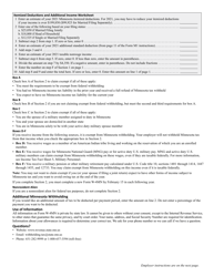 Form W-4MN Minnesota Employee Withholding Allowance/Exemption Certificate - Minnesota, Page 3