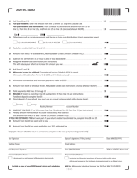 Form M1 &quot;Individual Income Tax&quot; - Minnesota, Page 2