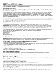 Form M1X Amended Minnesota Income Tax - Minnesota, Page 3