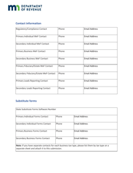 Tax Software Provider Registration Form - Minnesota, Page 2