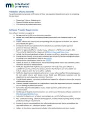 Tax Software Provider Registration Form - Minnesota, Page 6