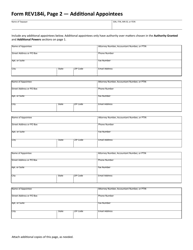 Form REV184I Individual or Sole Proprietor Power of Attorney - Minnesota, Page 2