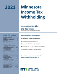 Minnesota Income Tax Withholding Instruction Booklet - Minnesota