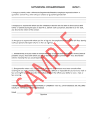 Supplemental Jury Questionnaire - Sample - Minnesota, Page 2
