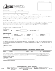 Form F301 Application for Loan Tier 1 and Tier 2 Members Only - New York City, Page 2