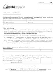 Form F601 Application for Disability Retirement for Tier 1 Members - New York City, Page 2