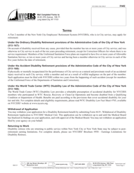 Form F602 Application for Disability Retirement - Tier 2 Members - New York City, Page 6