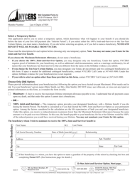 Form F625 Application for Disability Retirement - 22-year Plan Members - New York City, Page 2