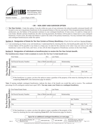 Form F625 Application for Disability Retirement - 22-year Plan Members - New York City, Page 3