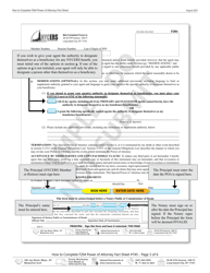 Instructions for Form F204 Special Durable Power of Attorney - New York City, Page 3